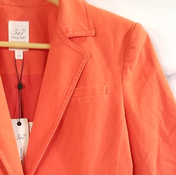 CINQ A SEPT Blazer Sz 4 - Picture 12 of 14